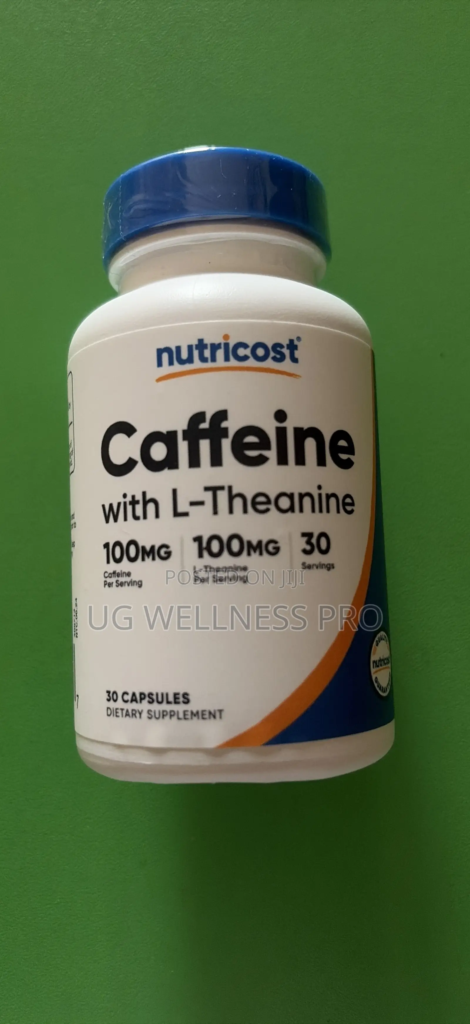 Nutricost, Caffeine With L-Theanine, 30 Capsules