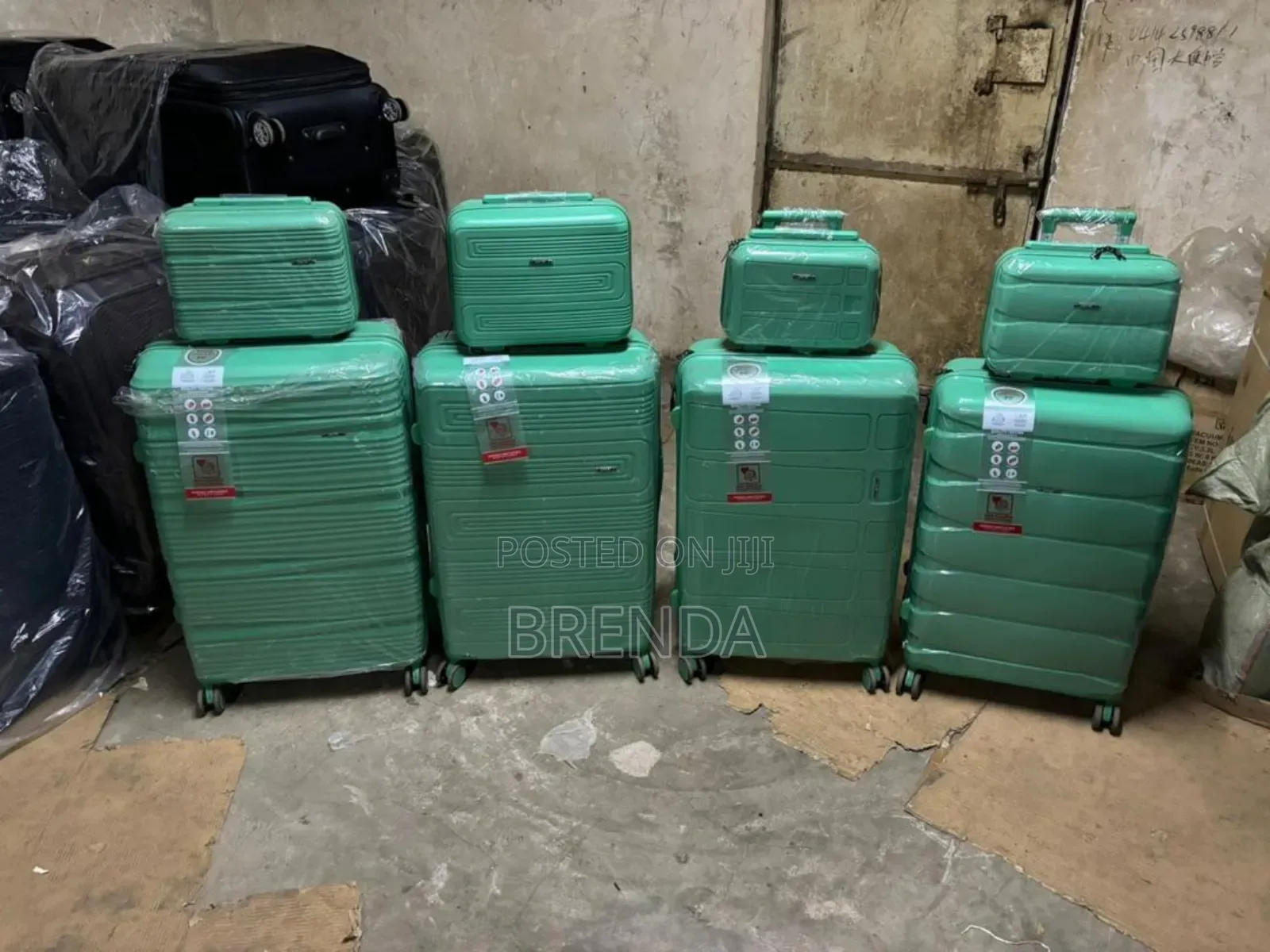 Brand New Sets of Classic Rubber Suitcases