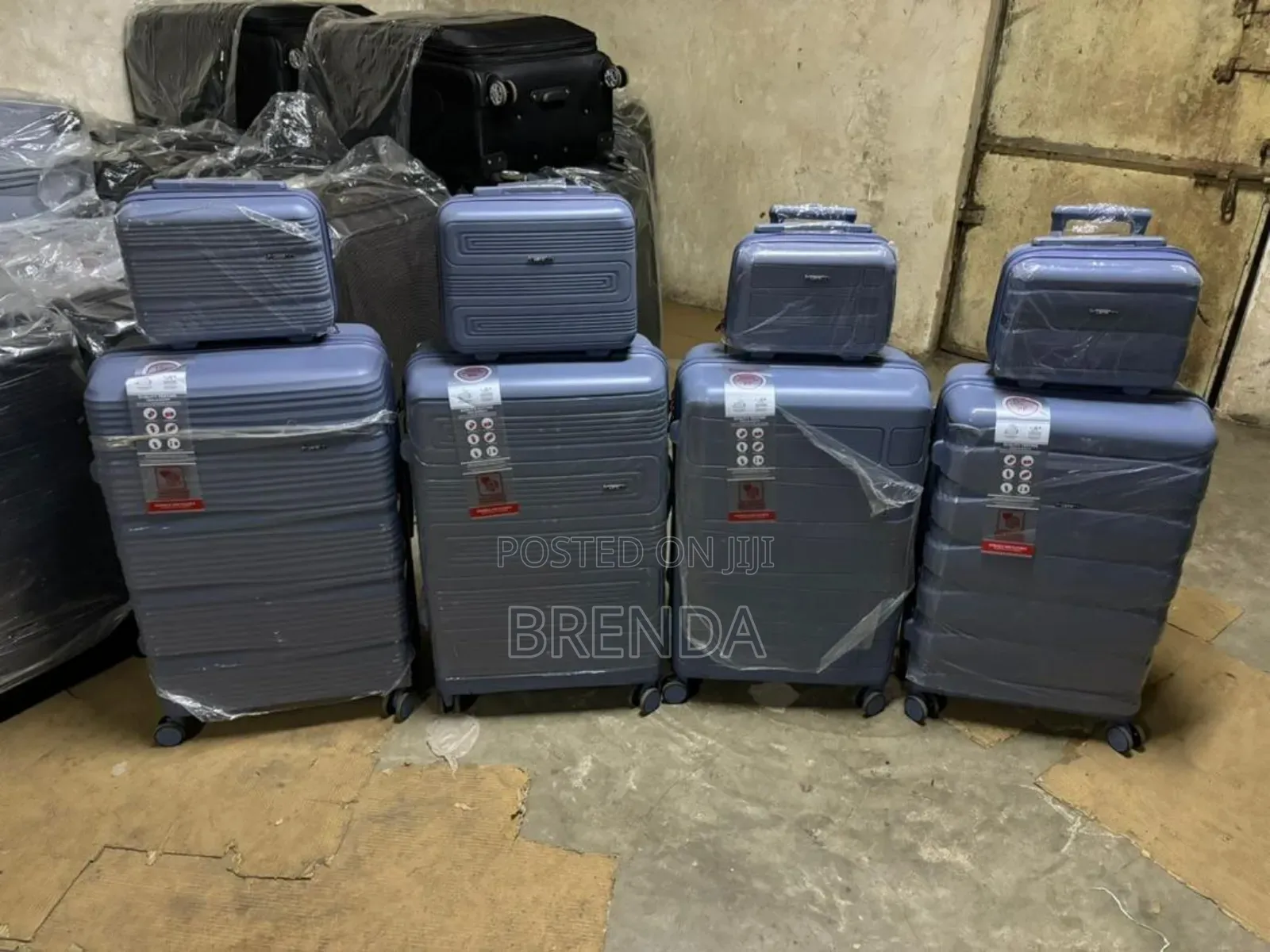 Brand New Sets of Classic Rubber Suitcases