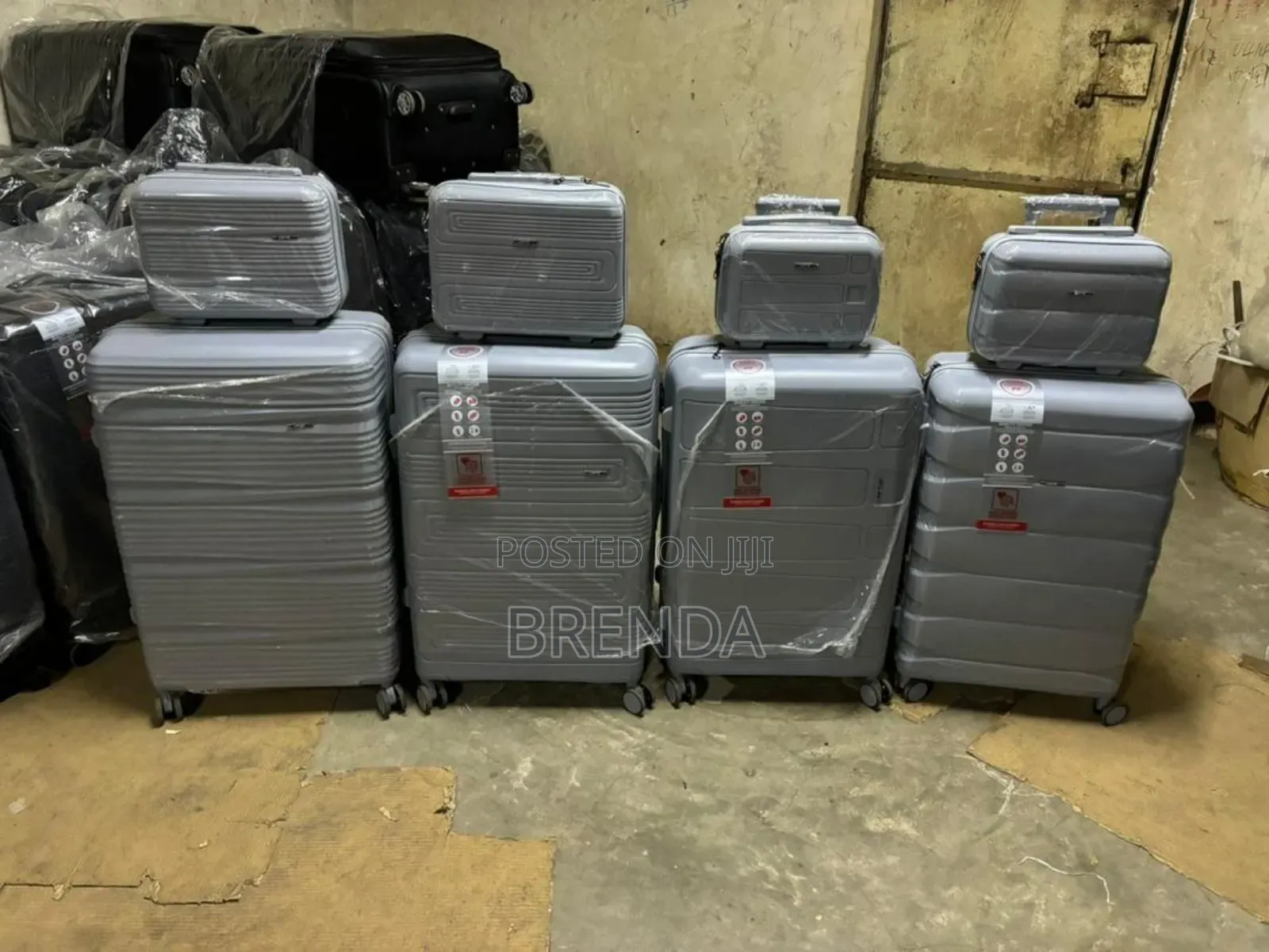 Brand New Sets of Classic Rubber Suitcases