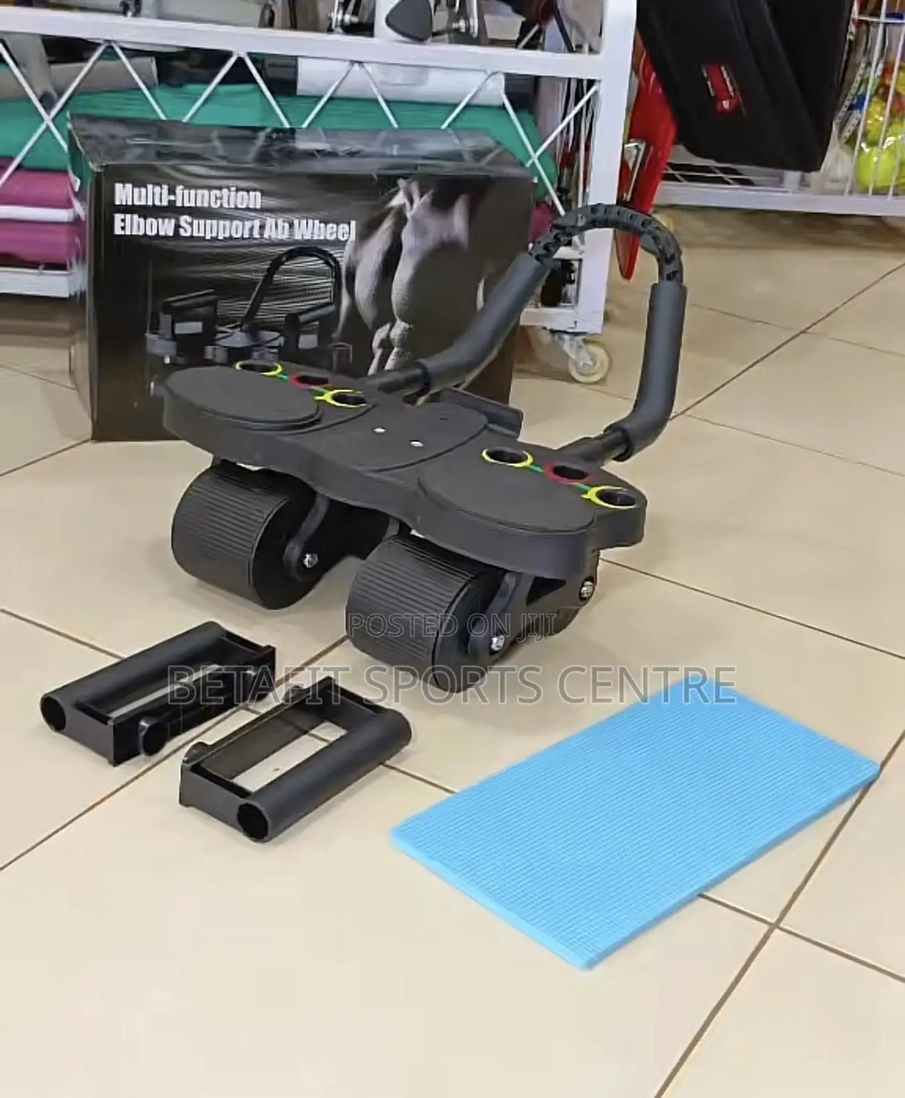 4 Wheel Ab Roller With Push Up Board