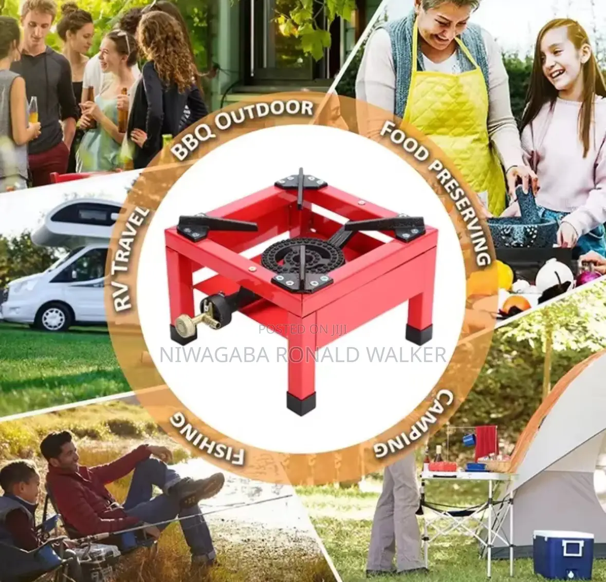 Portable Gas Stove Red