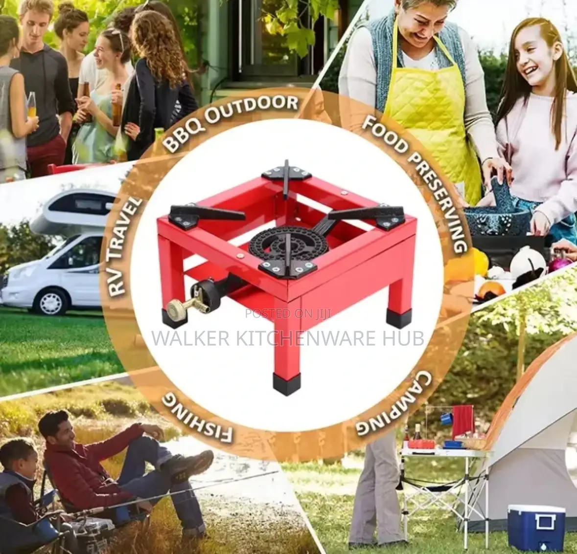 Portable Gas Stove Red