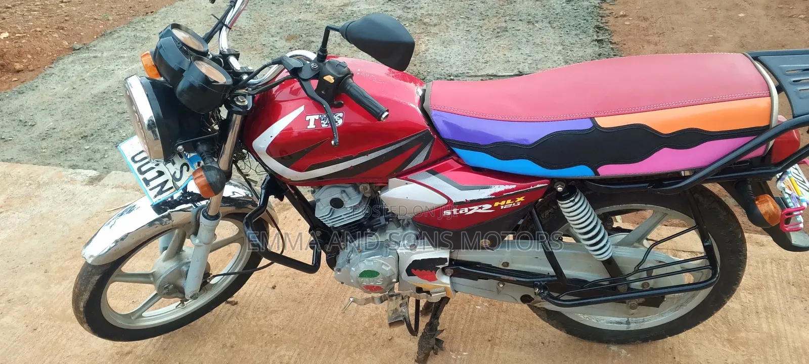 TVS HLX 125 2022 Red