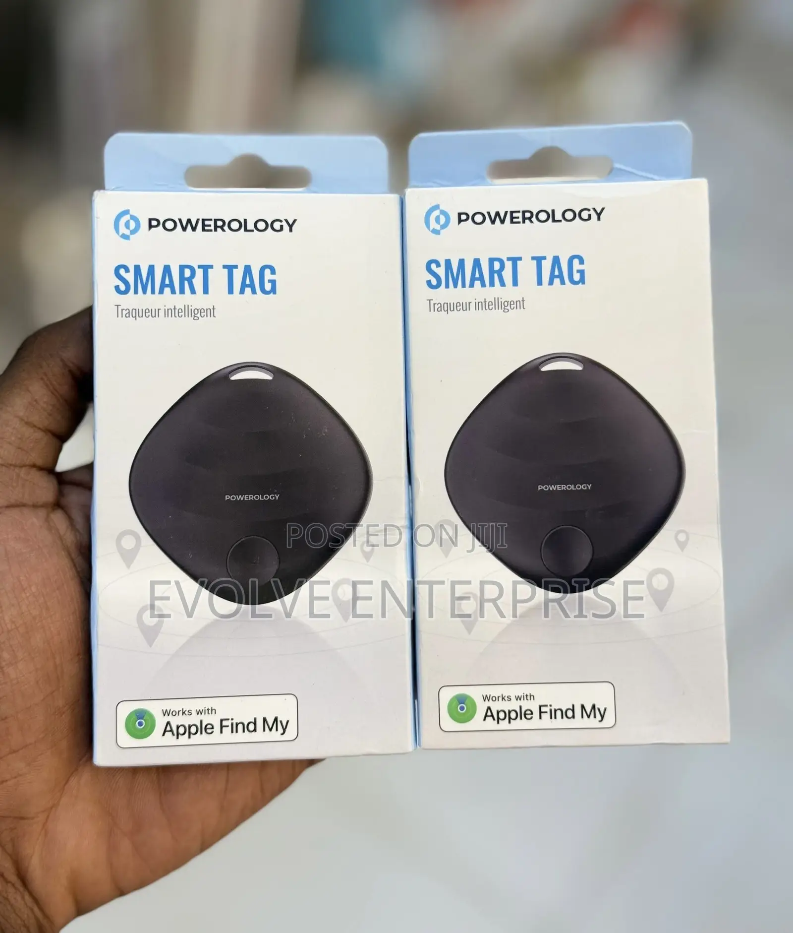 Powerology Smart Tag With Speaker, Works With Apple Find My iPhone