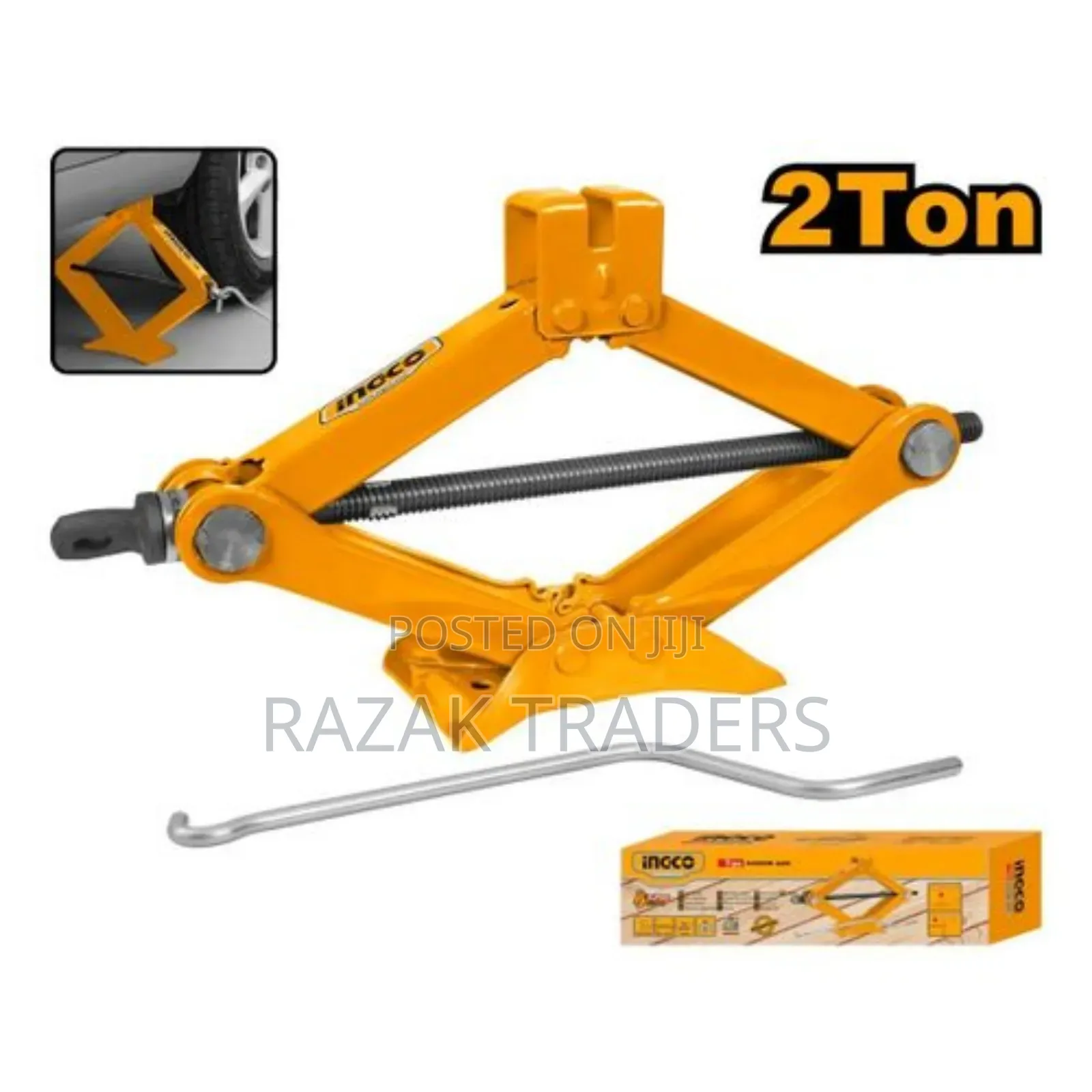 Ingco Hsj201 Scissor Car Jack 2ton