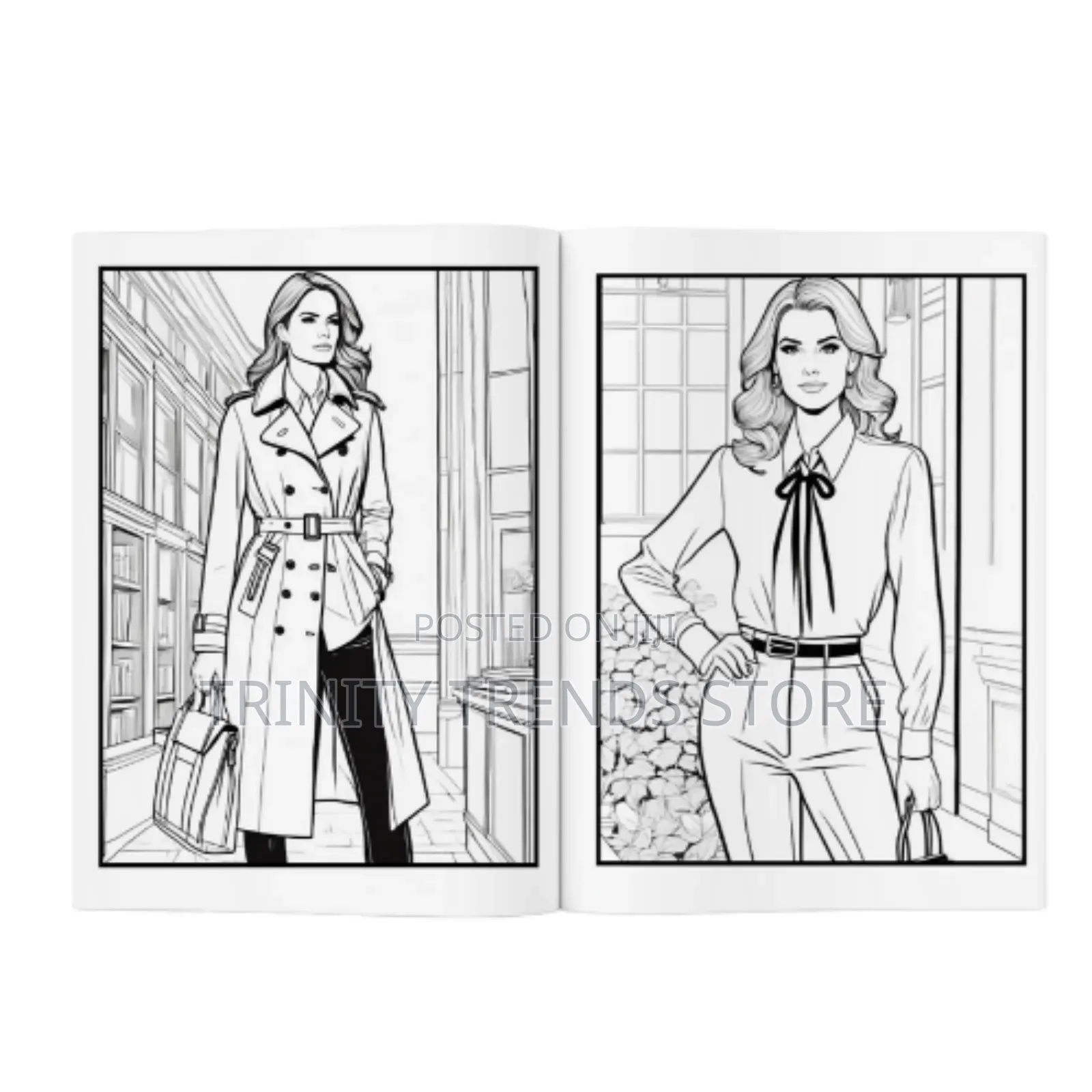 Fashion Coloring Book For Teens And Adults