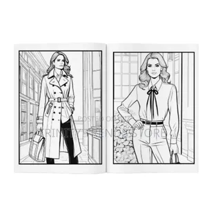 Fashion Coloring Book For Teens And Adults