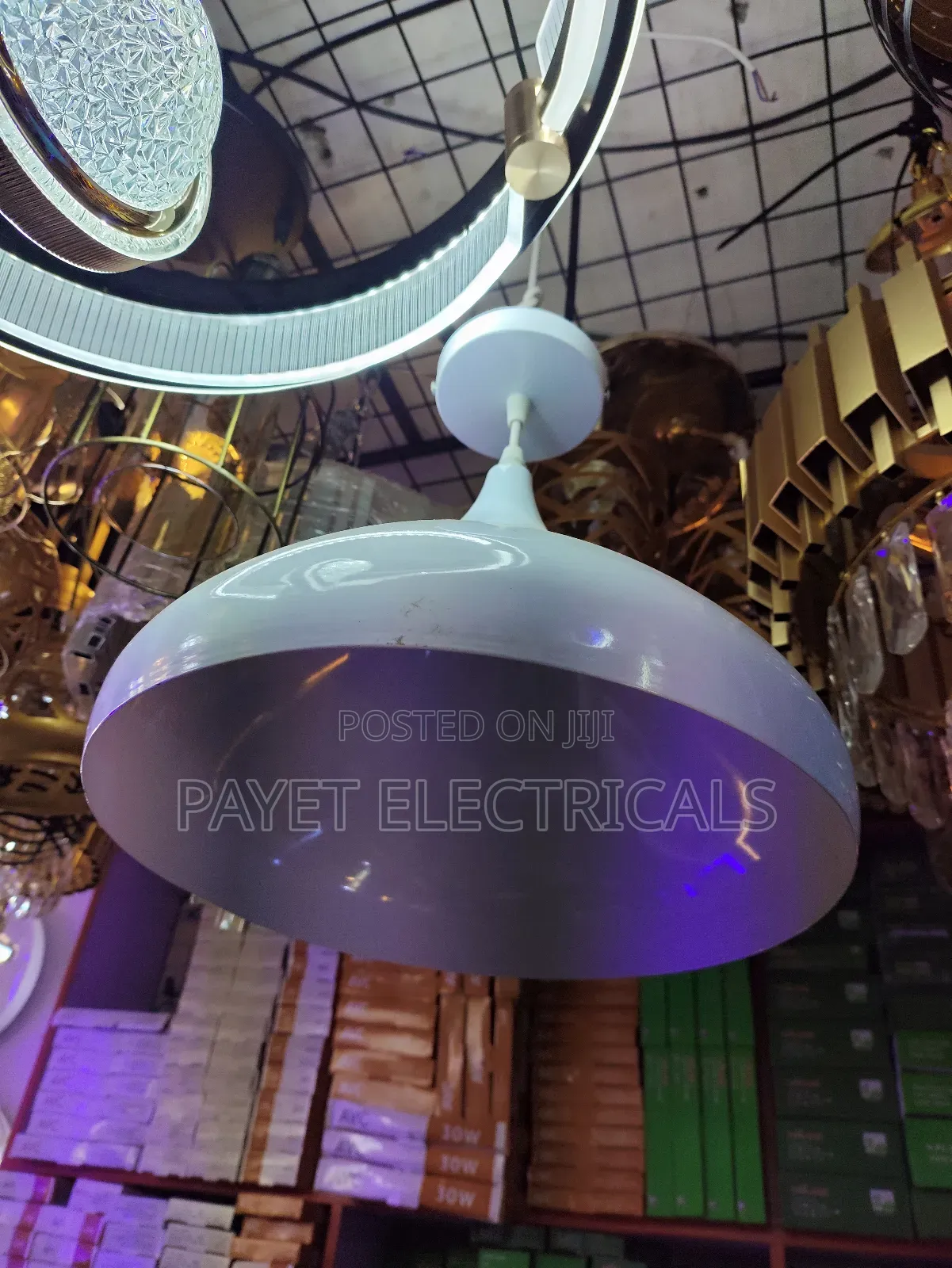 White Pool Table Lamp Shade