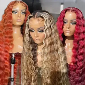 13*4 Lace Front Curly 180% Human Hair Wig - Black 28inch