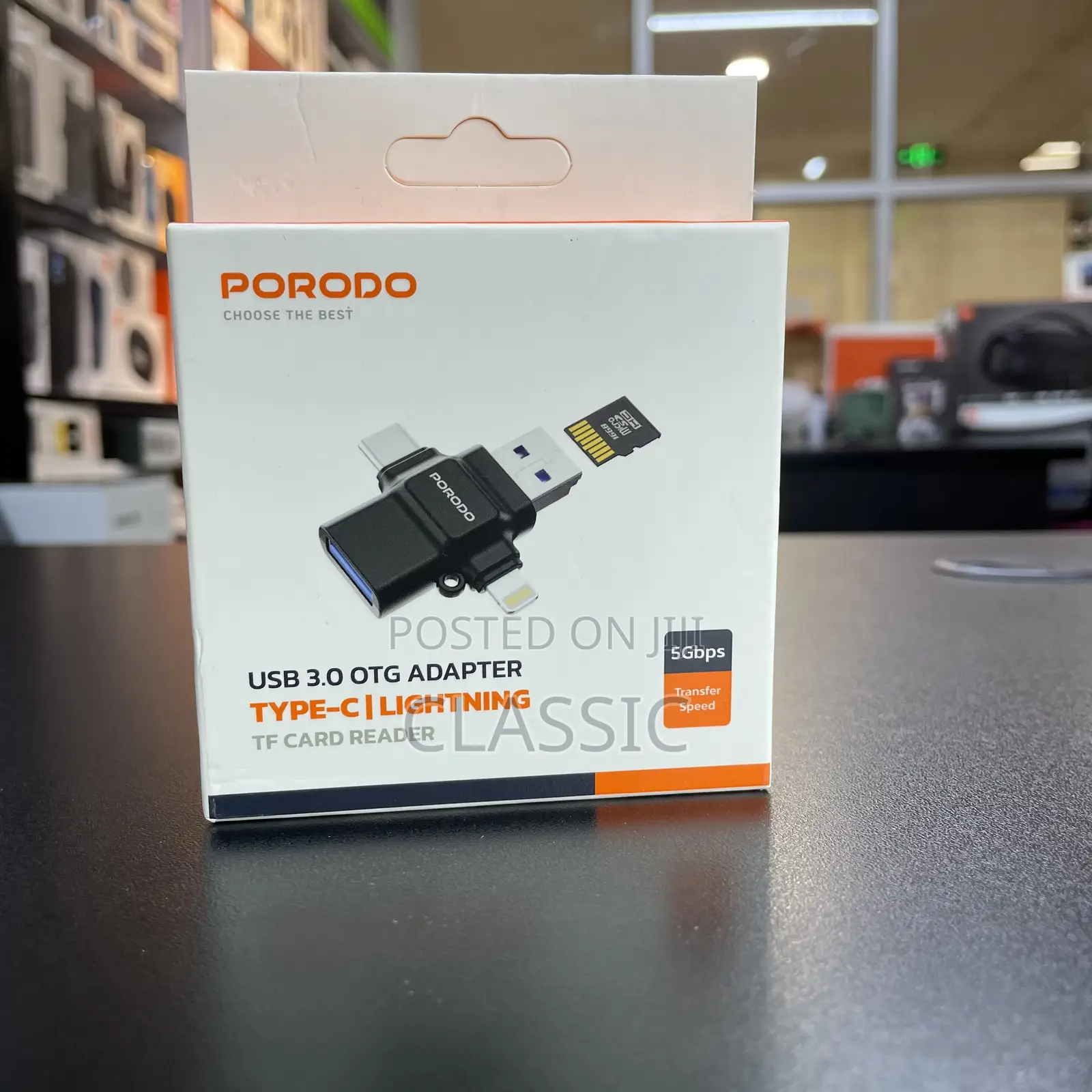 Porodo 4-in-1 Otg Adapter With Tf Card Reader