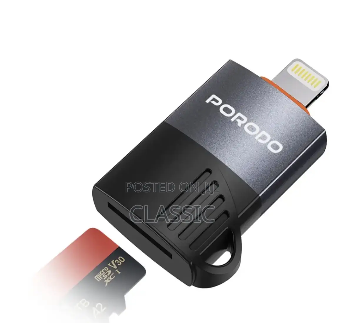 Porodo Lightning Otg Tf Card Reader