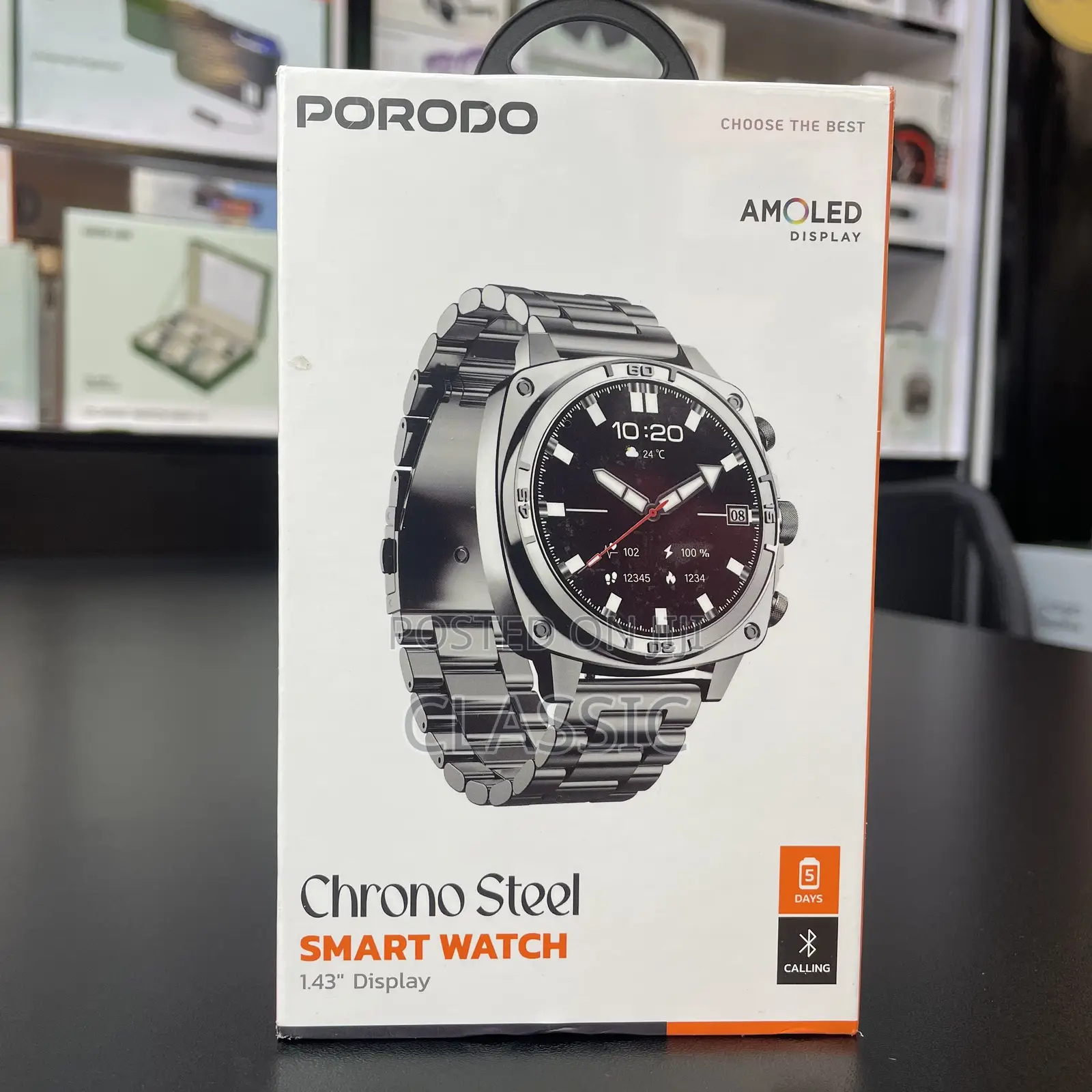 Porodo Chrono Steel Smart Watch