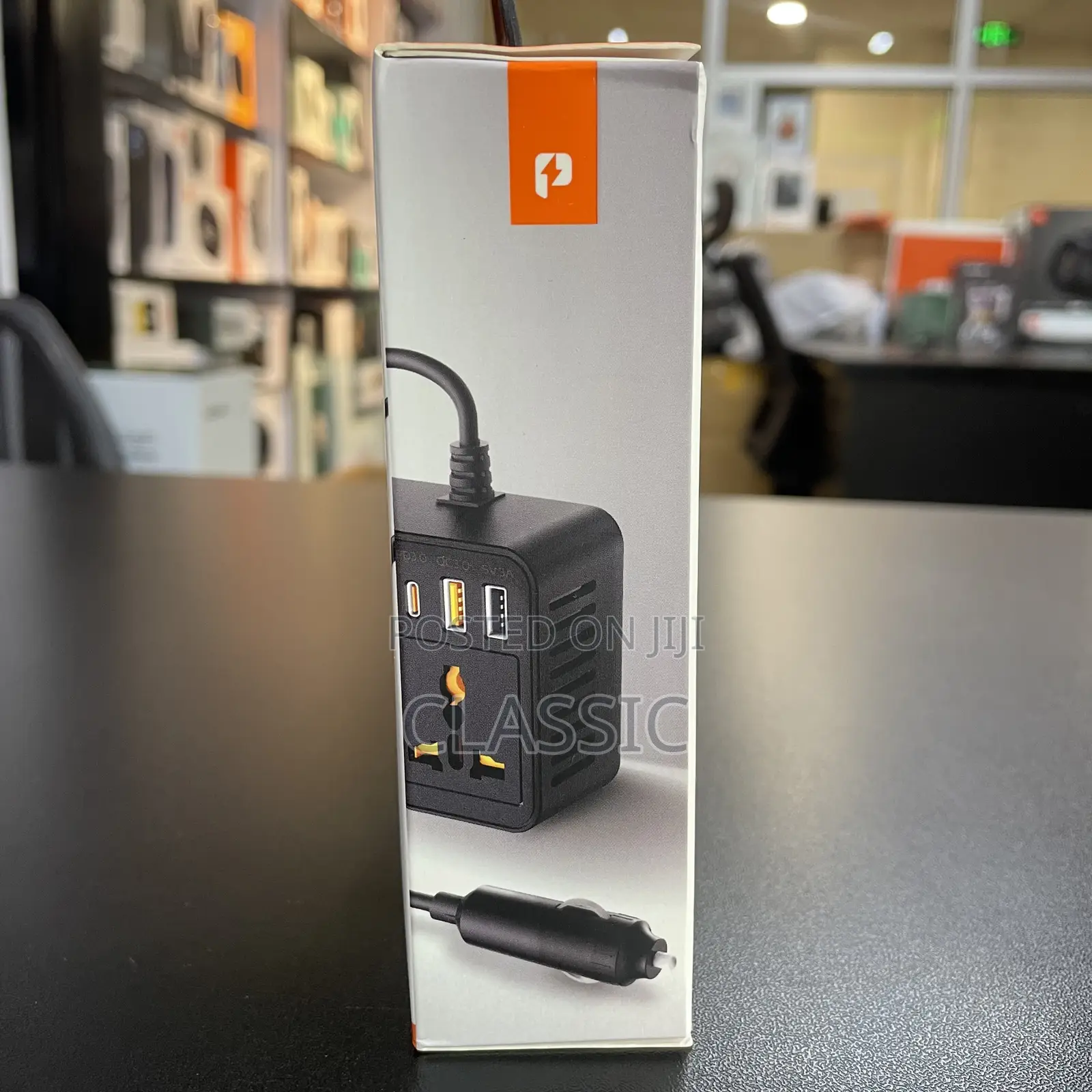 Porodo Universal Black Ac Power Inverter