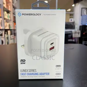 Powerology Lunex Series Fast Charging Adapter Pd 35w