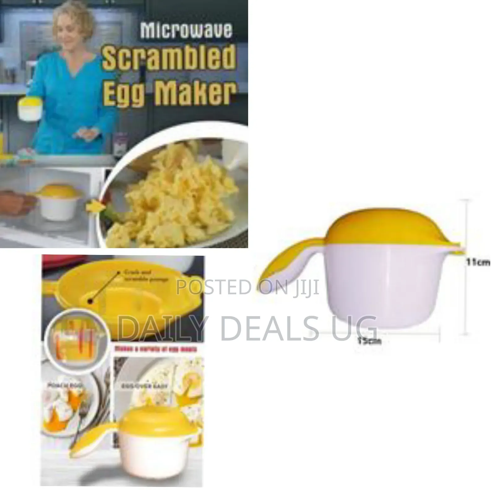 Microwave Scrambled Egg Maker Cooking Tool - Yellow