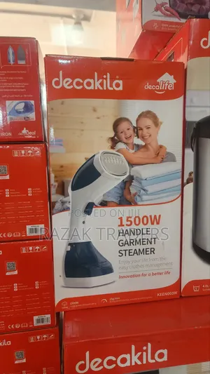 Portable Garment Steamer, 200ml, 25sec, 12min, Anti Calc Lint Remover,
