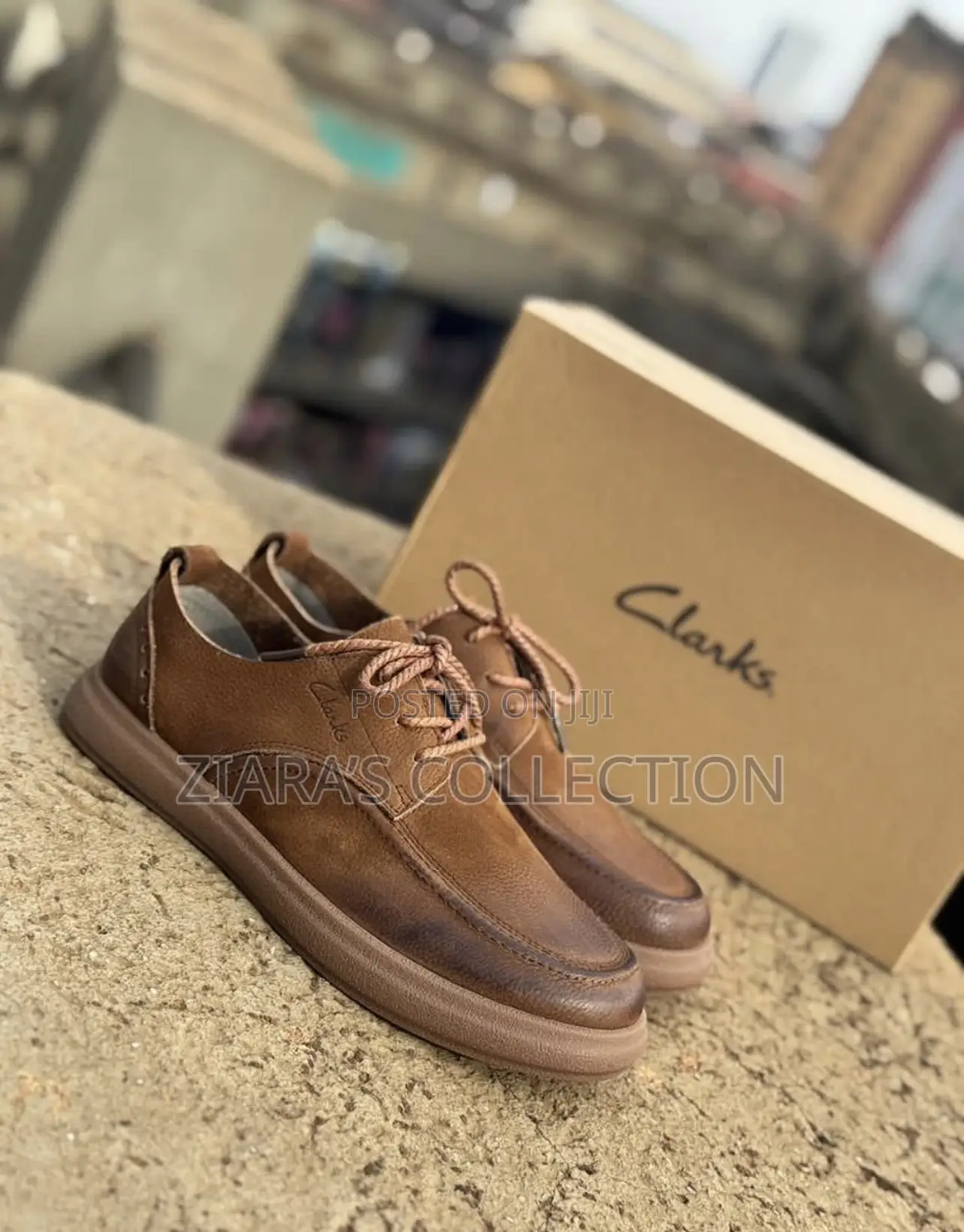 Brown Clark’S Leather Shoes