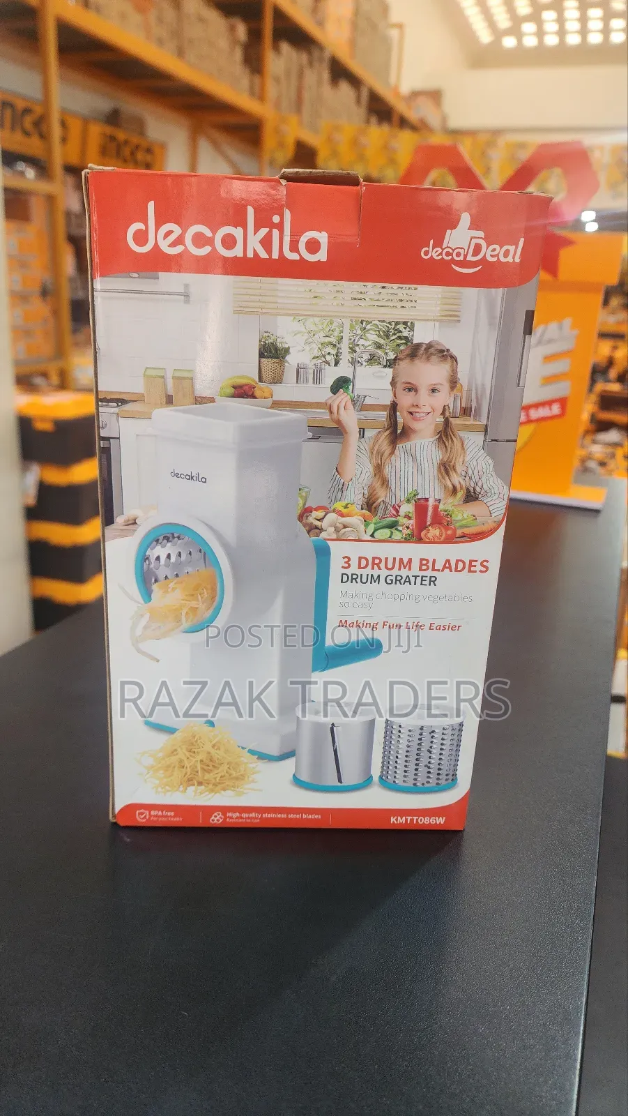 Decakila Manual Grater Onion Chopper Vegetable Chopper With Container
