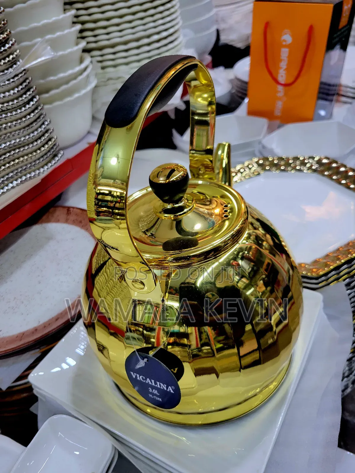 Vicalina Stainless Steel Whistling Tea Kettle.