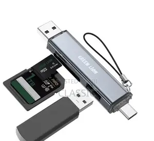 Green Lion 3-in-1 Card Reader With Usb-c Usb-a Connectivity