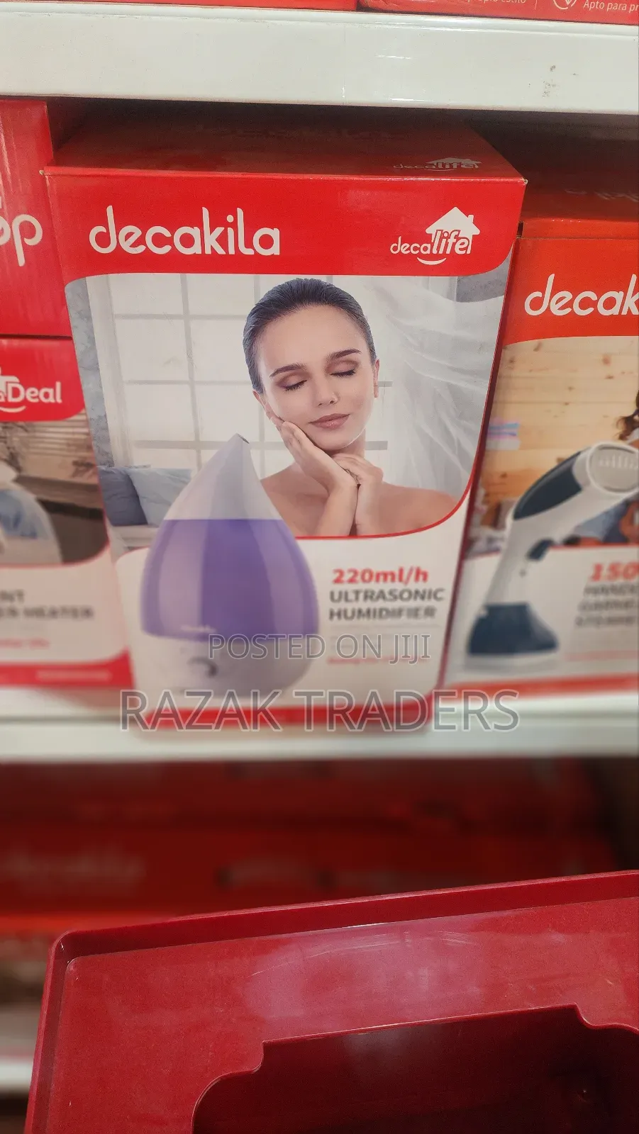 Decakila Humidifier Ultrasonic 1.6l 25w Coverage Area: 25-30 Square Mt