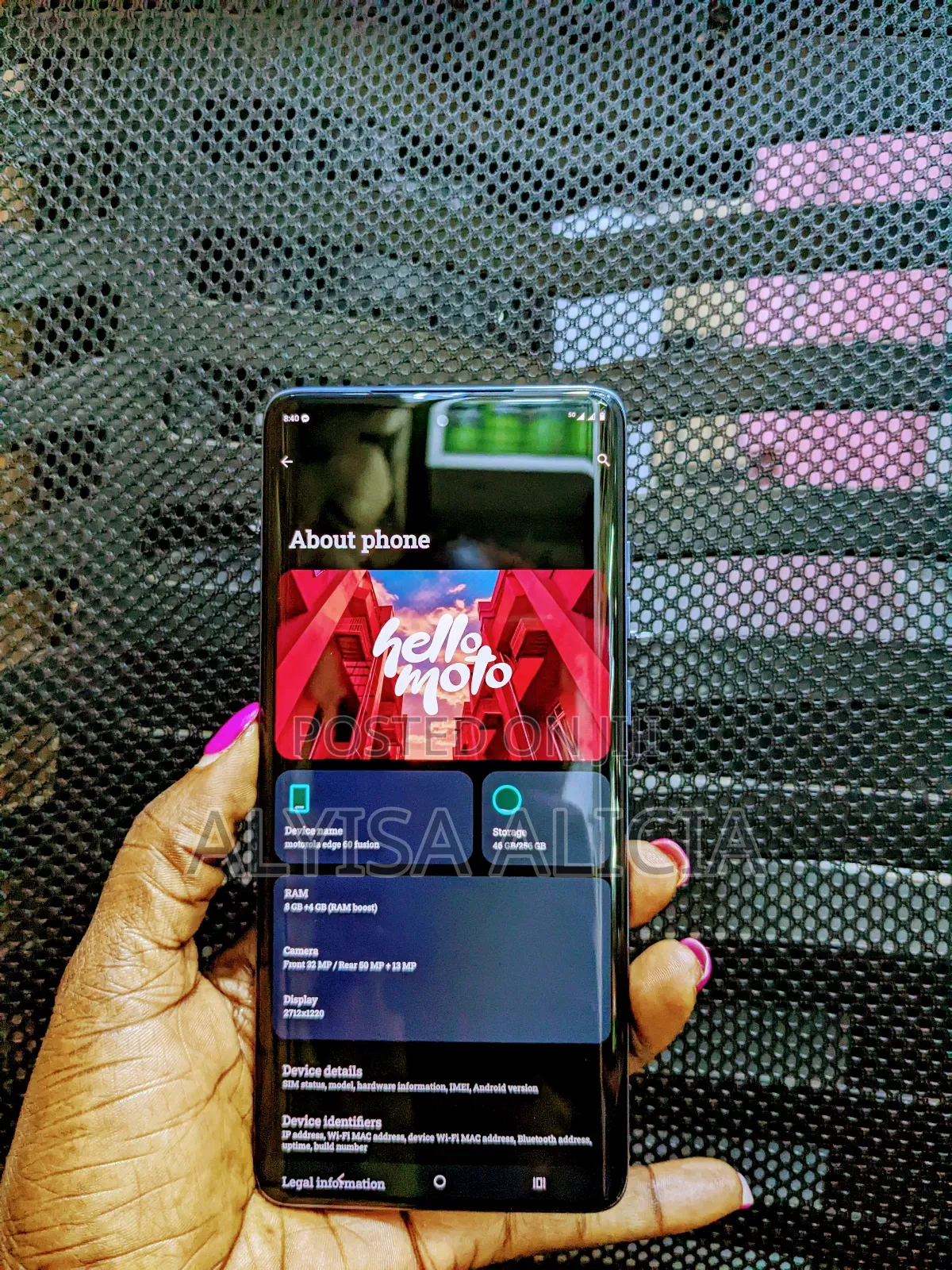 Motorola Edge 60 Fusion 256 GB Purple