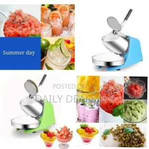 Shaved Ice Machine Snow Cone Machine Ice Crusher With Stainless Steel