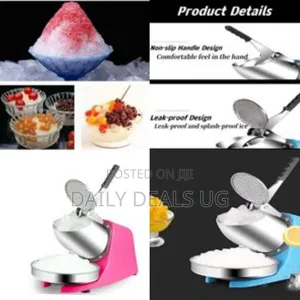 Shaved Ice Machine Snow Cone Machine Ice Crusher With Stainless Steel