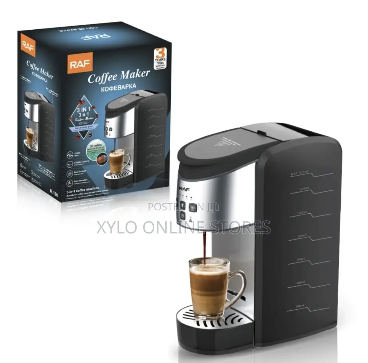 Raf R.106 3 in 1 Coffee Maker