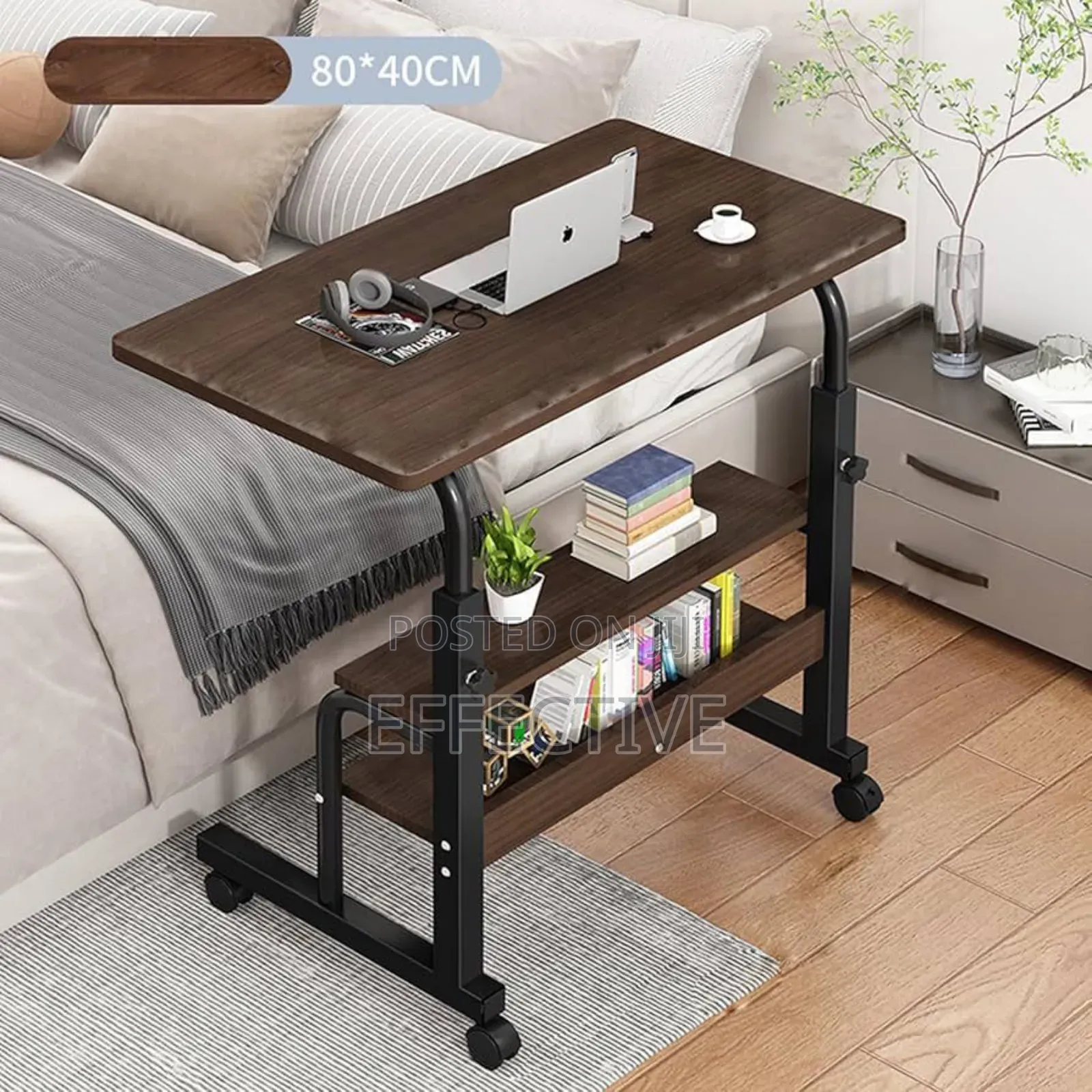 Height Adjustable Overbed Table / Over Bed Laptop Desk