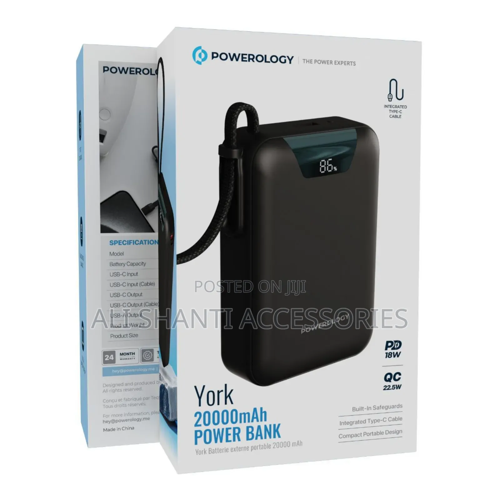 Power Bank Powerology York 20000mah