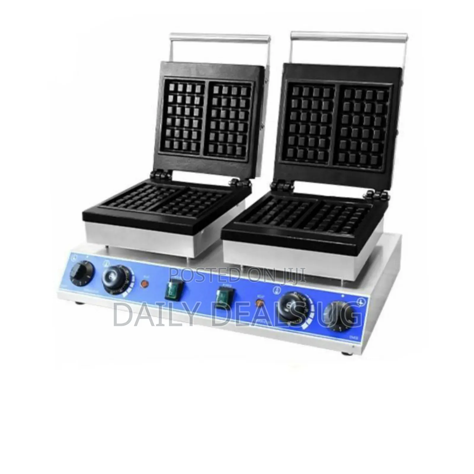 Commercial Double Plate Nonstick Square Shape Electric Waffle Maker