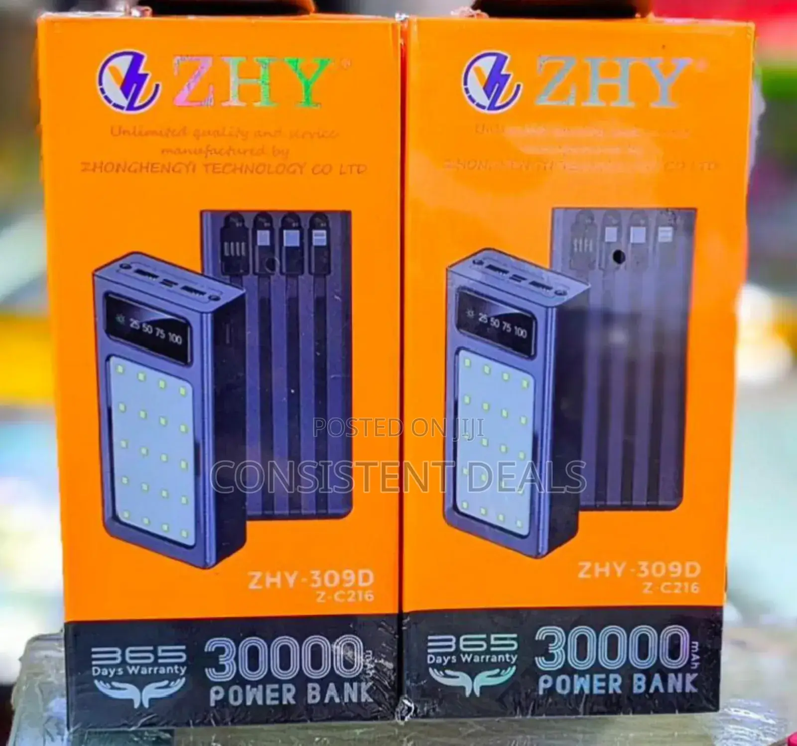Zhy 30000mah Power Bank
