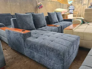 Portable 5seater L Chair in Grew Colours