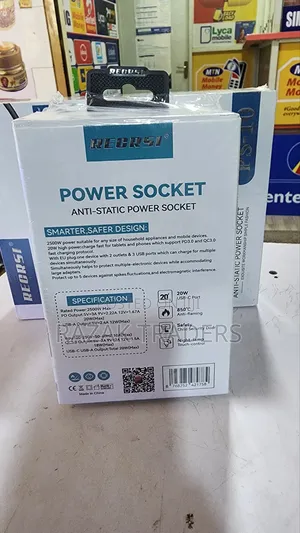 3in1 Dual Usb Universal Socket With Type C and Light