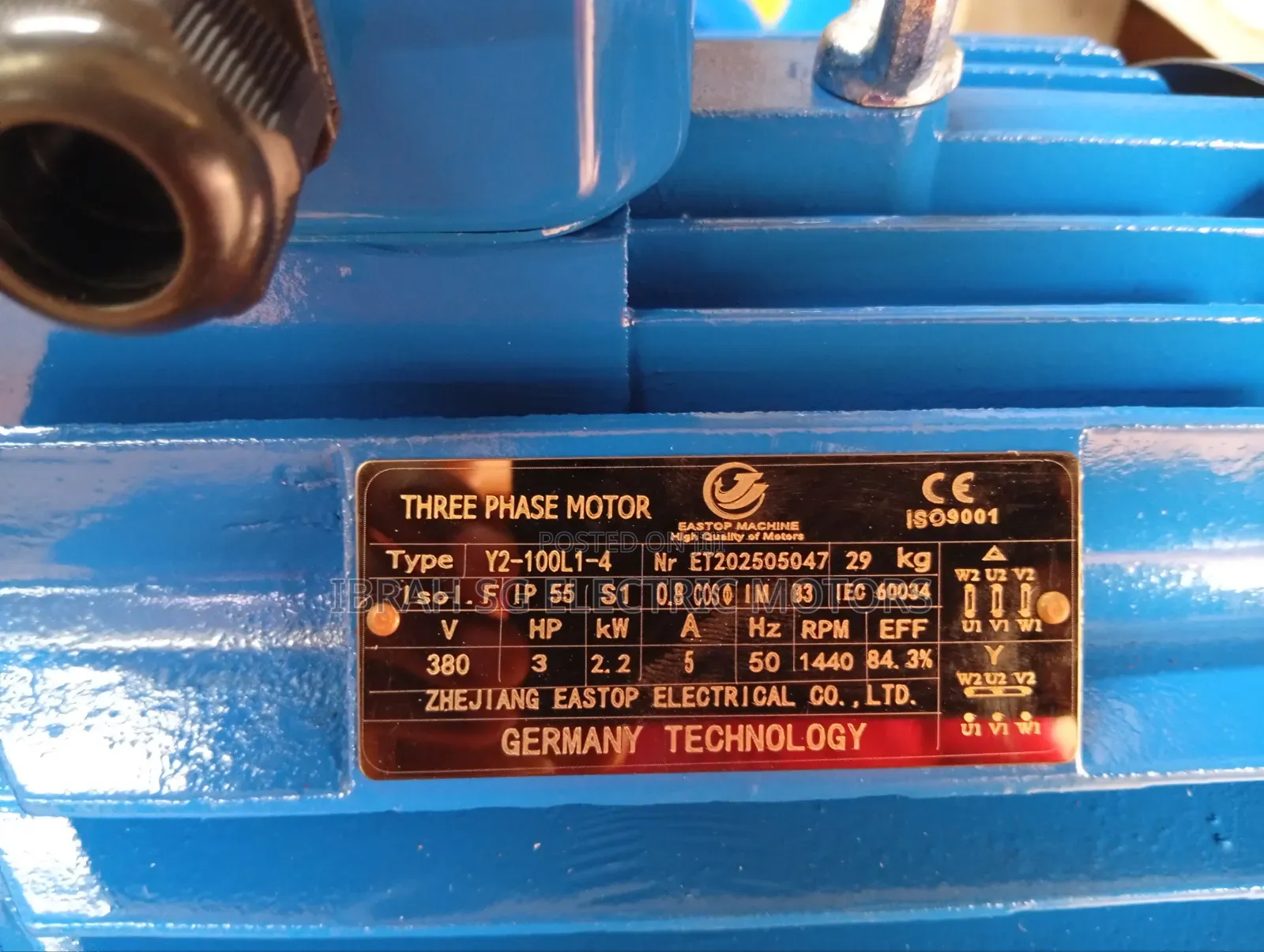3phase 3hp 1440rpm Motor
