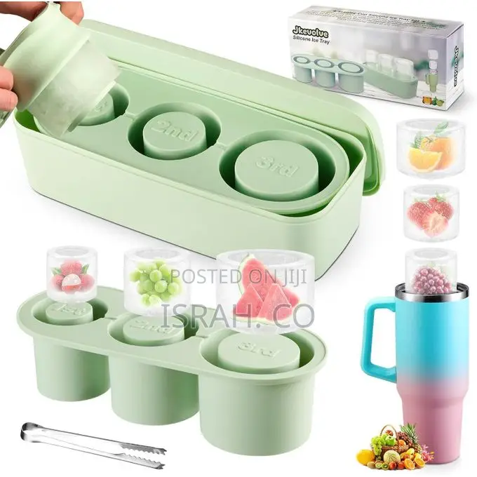 Silicone Ice Cube Tray for Stanley Cup, 3 PCS