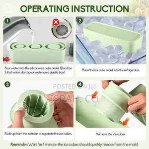Silicone Ice Cube Tray for Stanley Cup, 3 PCS