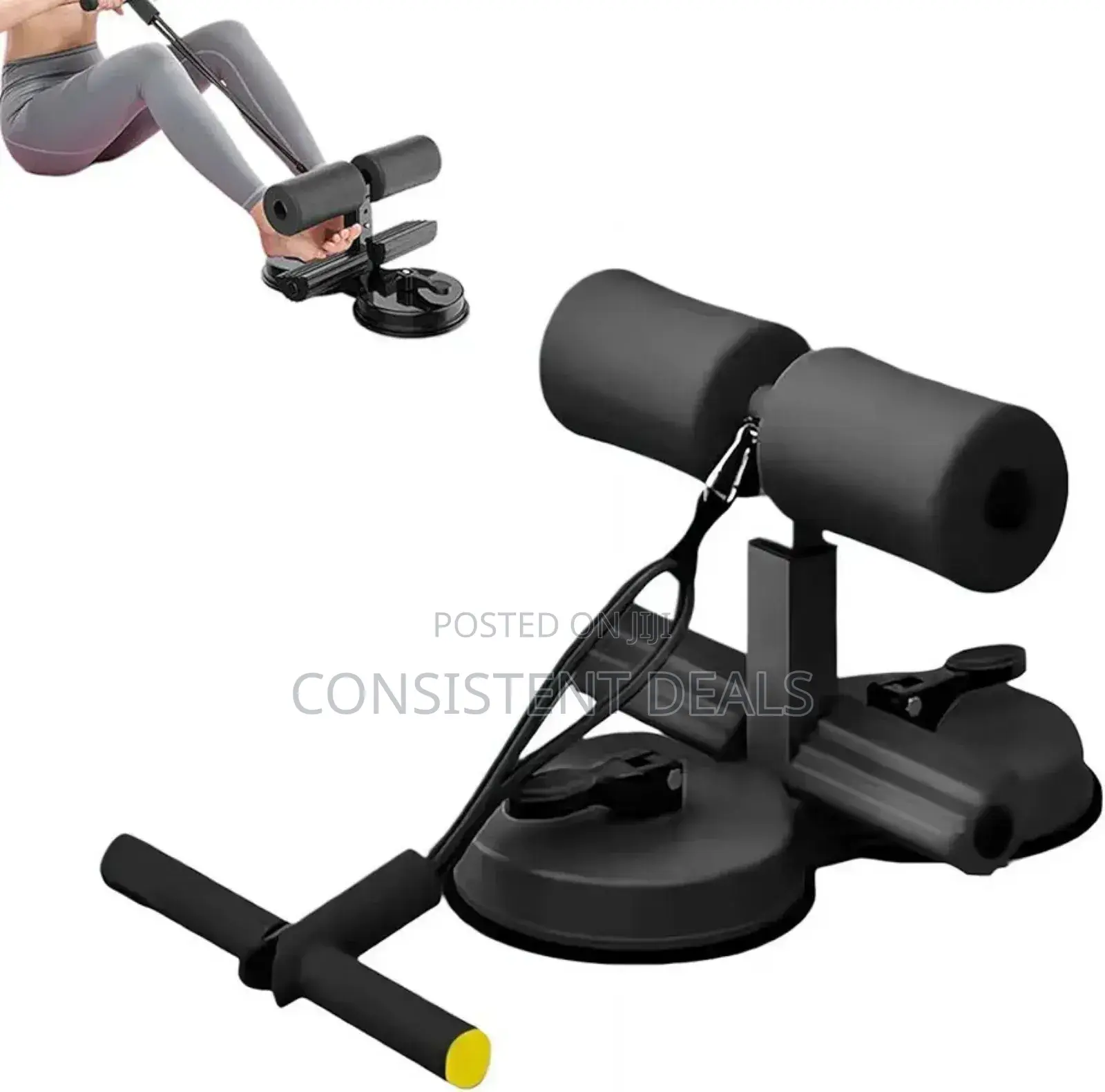 High Suction Sit Up Bar With Resistance Bands