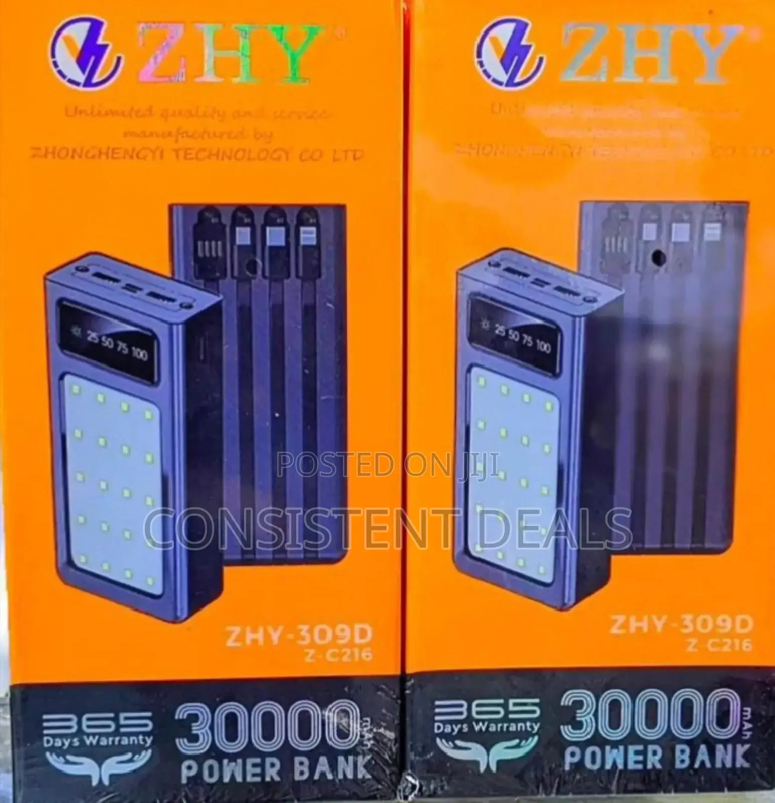 Zhy 30000mah Power Bank