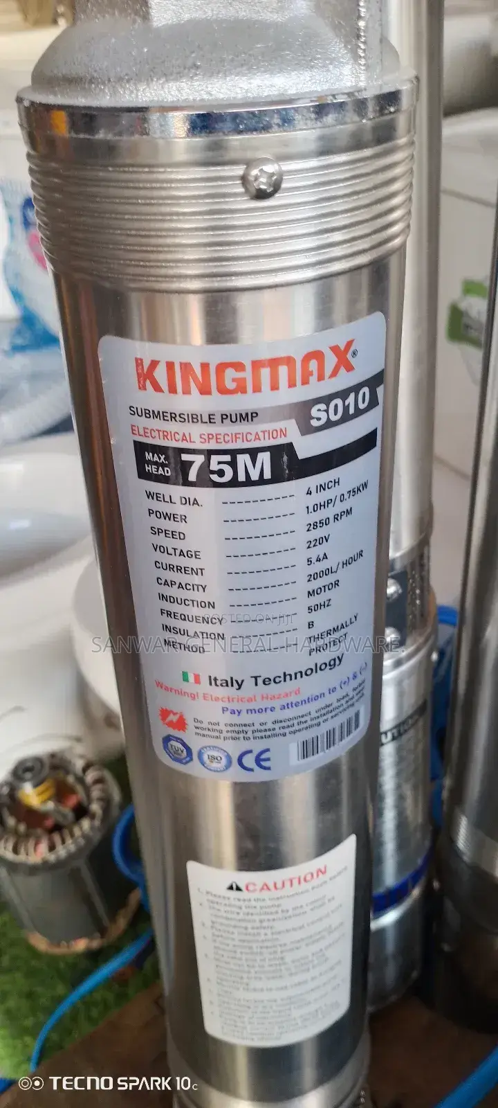 75m, Submersible Water Pumps(Kingmax) -"Suck in the Middle"