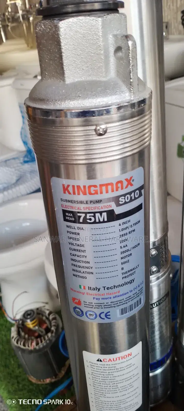 75m, Submersible Water Pumps(Kingmax) -"Suck in the Middle"