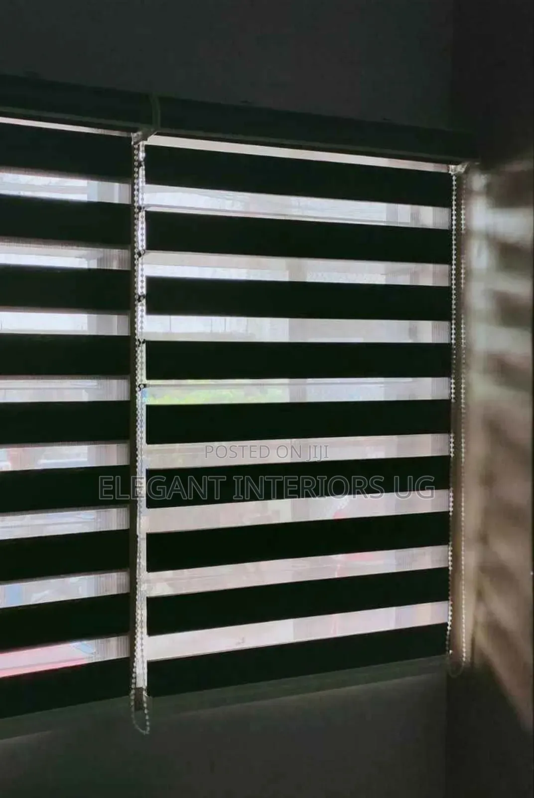 Roller Blinds Used in Office and Kitchen Windows