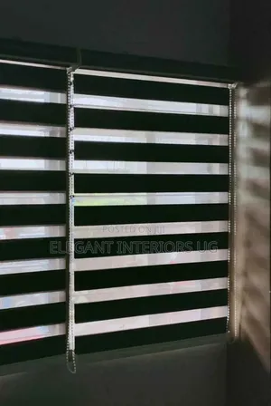 Roller Blinds Used in Office and Kitchen Windows