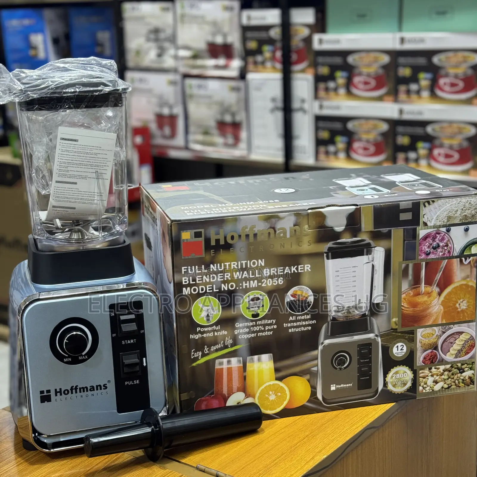 Hoffmans Full Nutrition Blender Wall Breaker, Model Number Hm-2056.