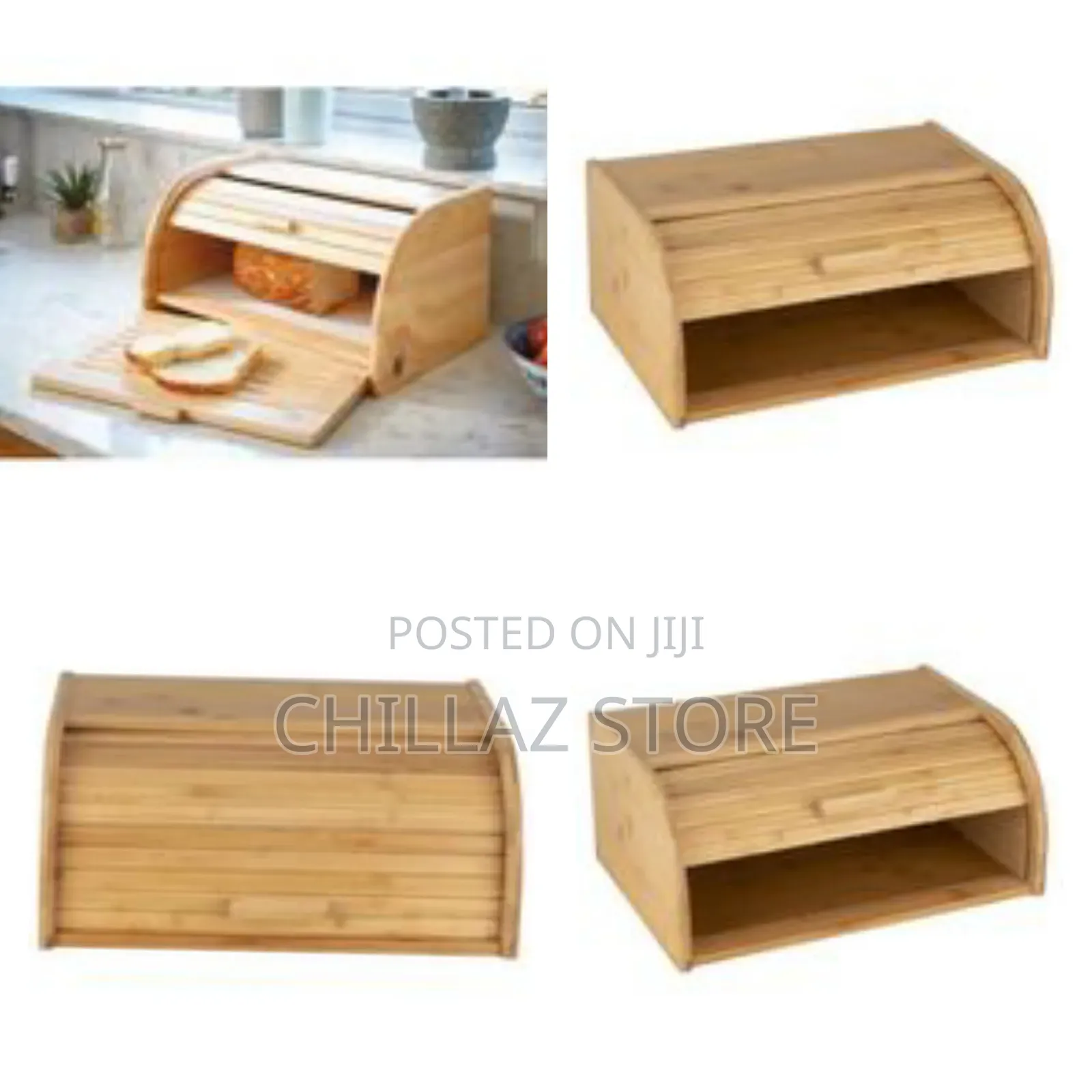 Bamboo Wooden Bread Box.