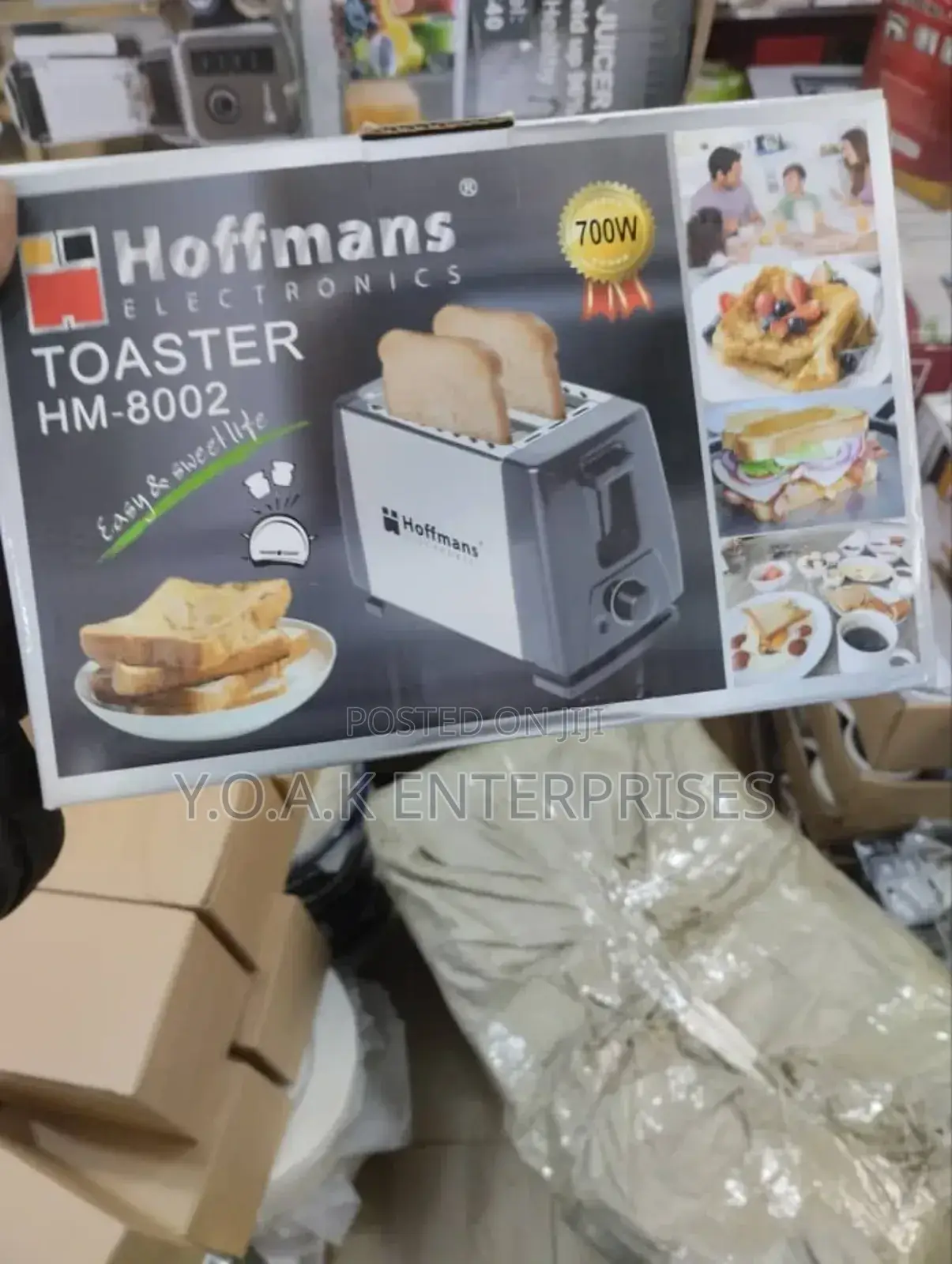 Hm-8002 2-Slice Electric Bread Toaster.