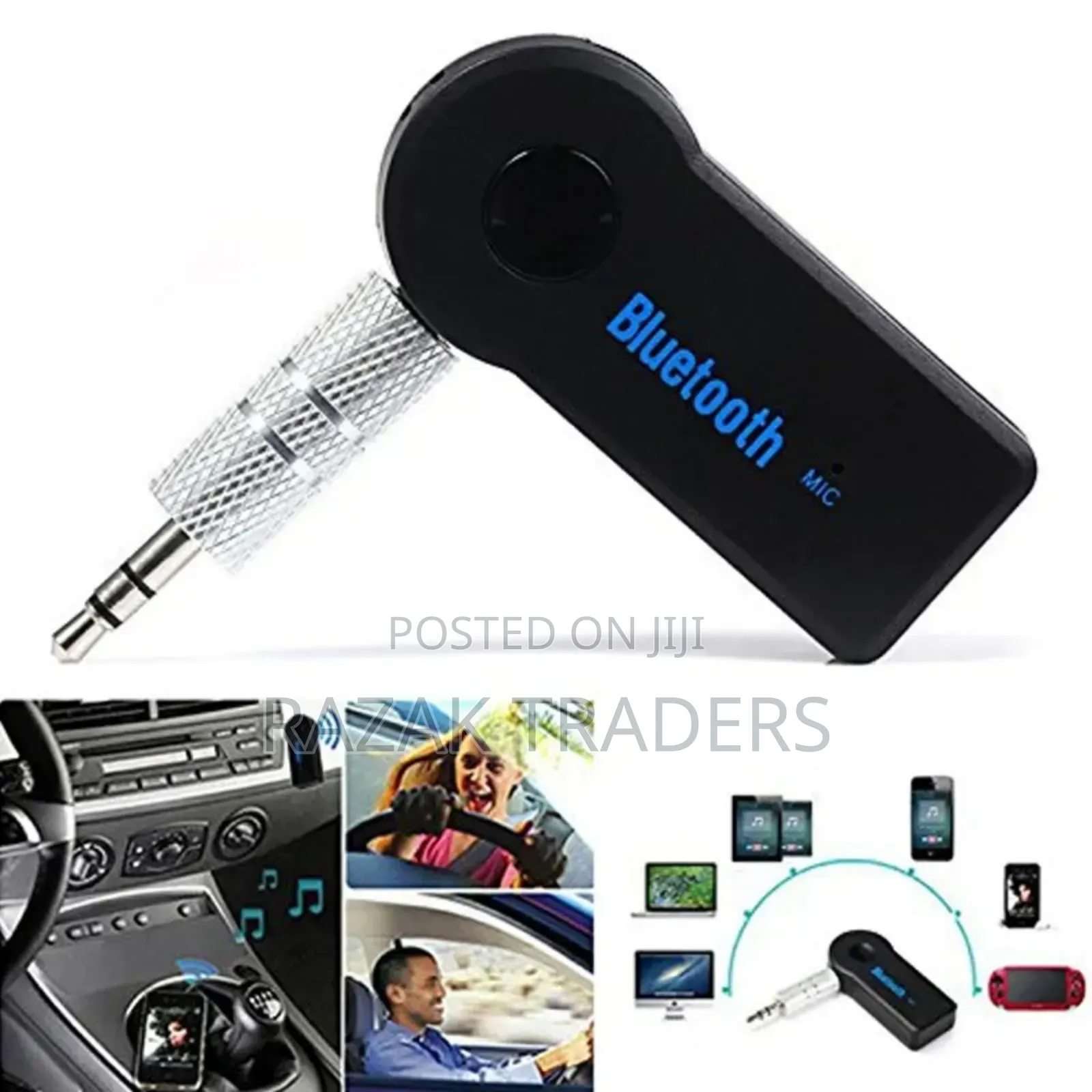 Bluetooth Aux Mini Audio Receiver, Jack Handsfree Auto Bluetooth Car
