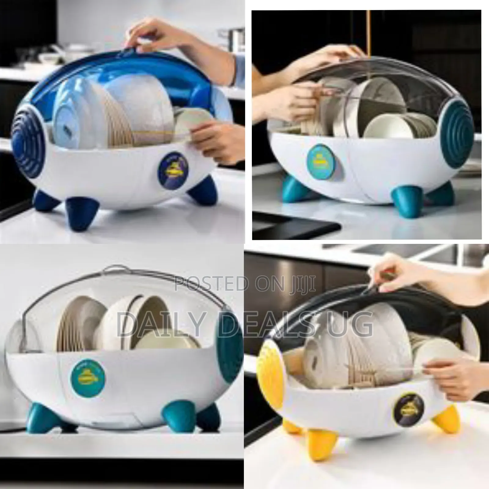 Oval Kitchen Counter Cups Plates Dish Drying Drainer Storage Shelf